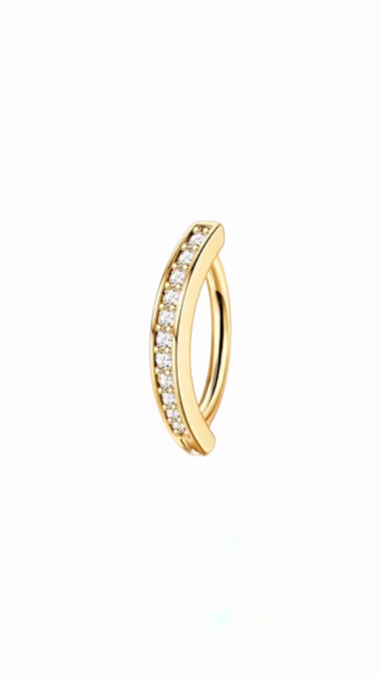 Sparkle navel ring