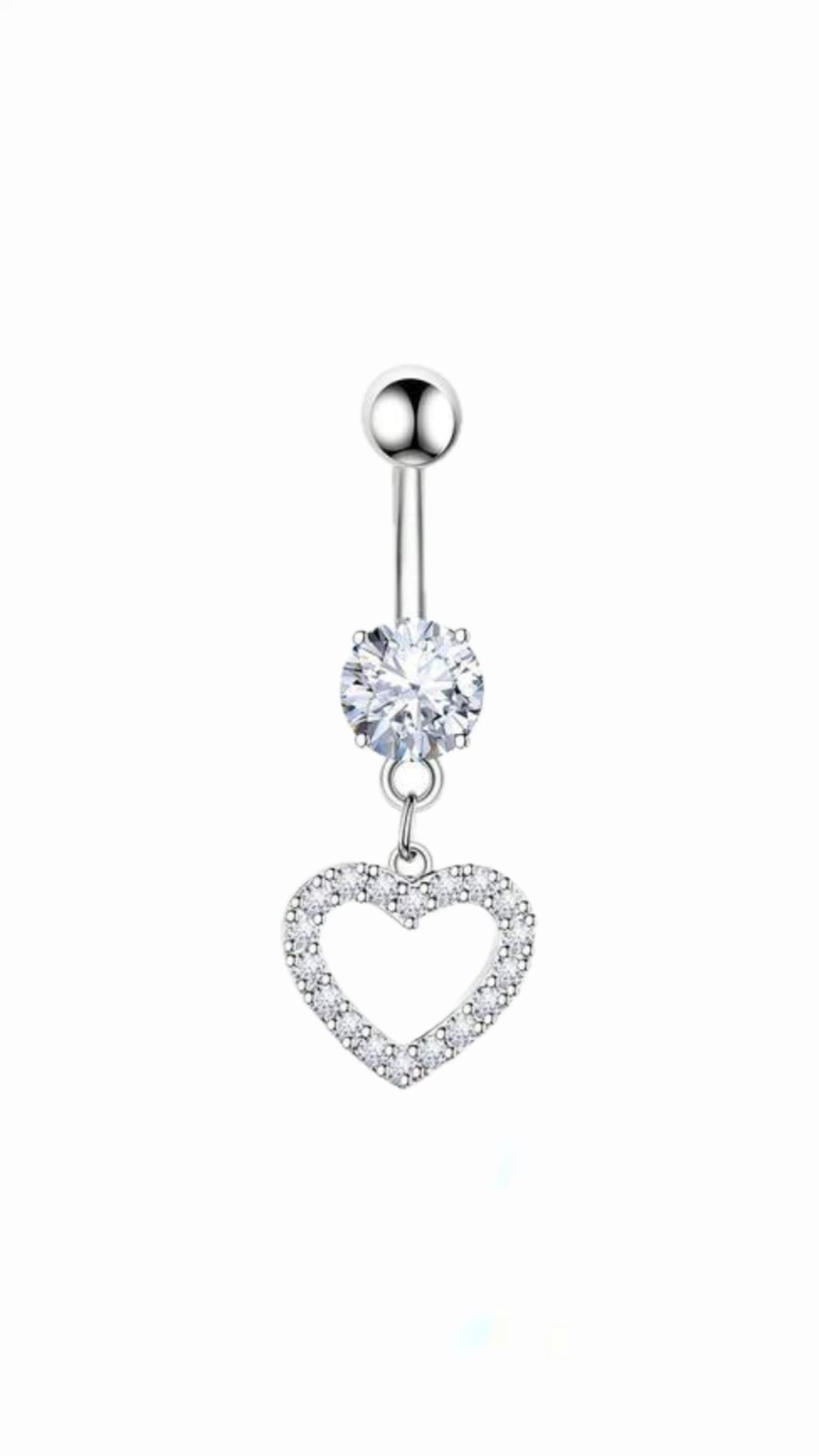 Heart belly ring