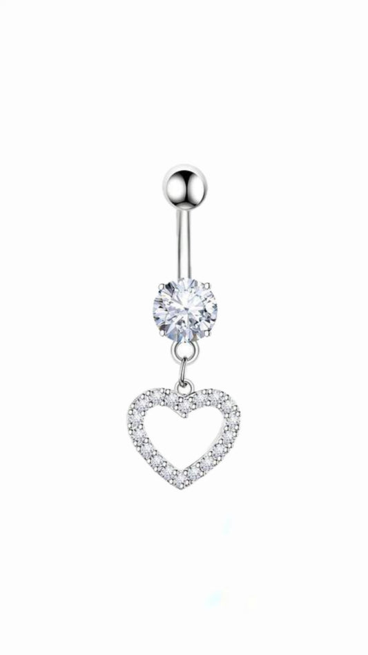 Heart belly ring