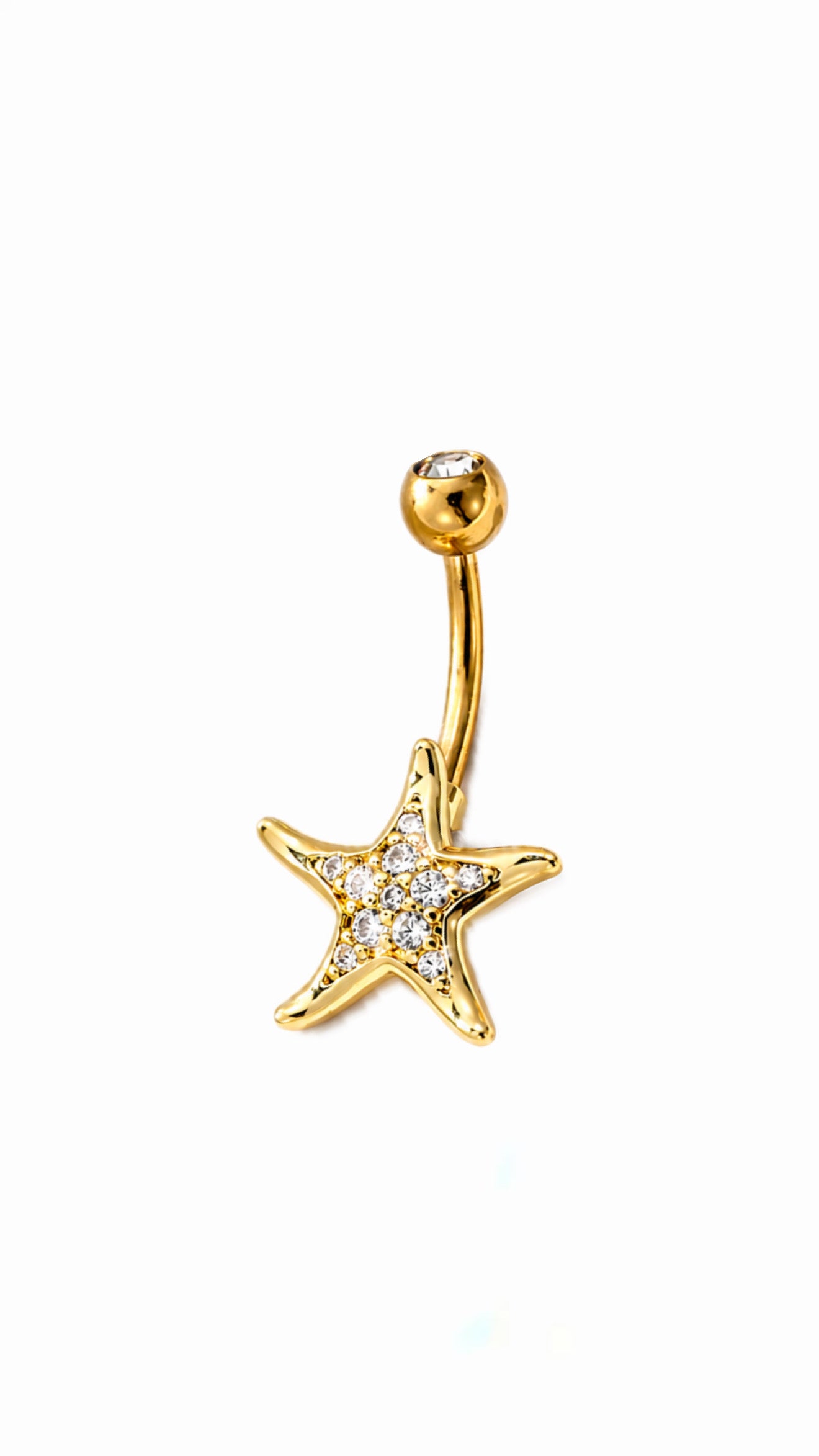 Starfish belly piercing